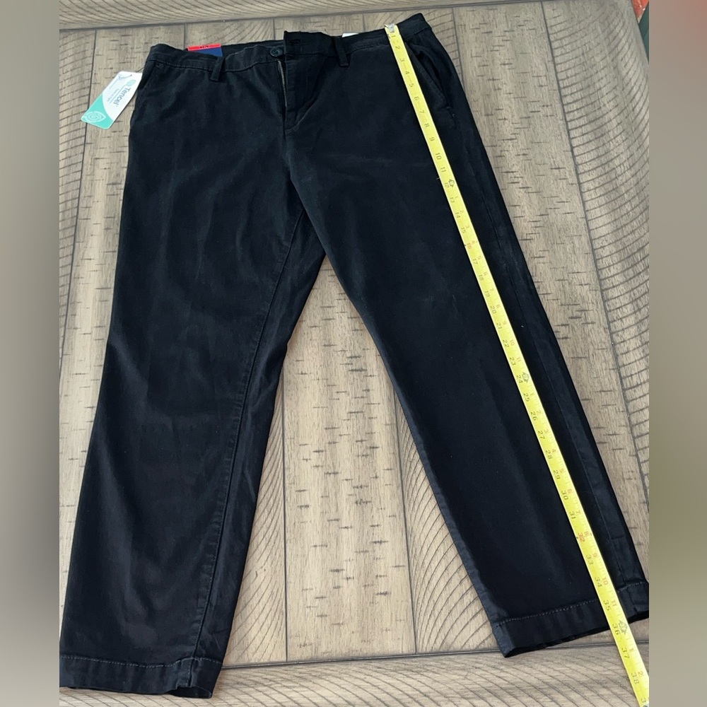 NWT black khaki ankle trousers made with Tencel